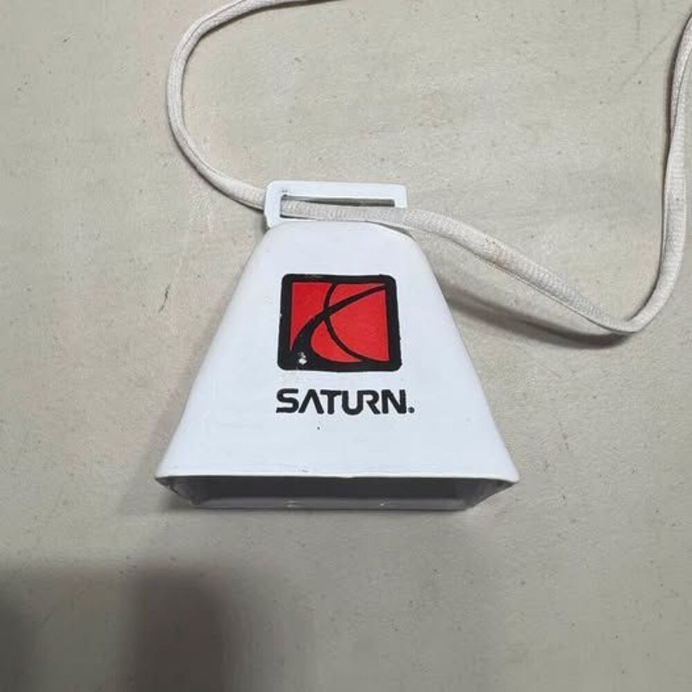 Vintage Saturn Promotional Metal Cowbell